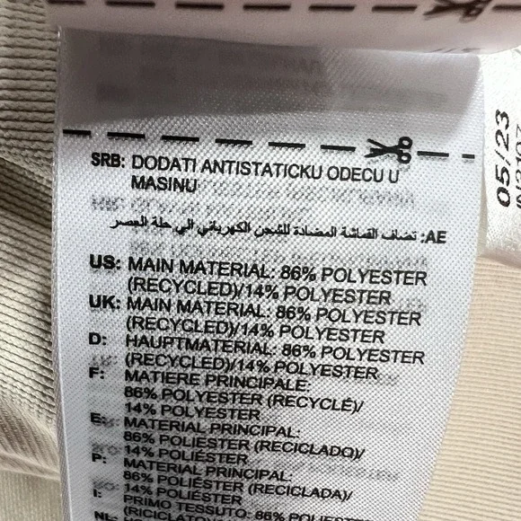 Adidas Men's XL Terrex XPloric High Pile Snap Fleece Pullover Beige IN3107 NWT - Picture 4 of 11